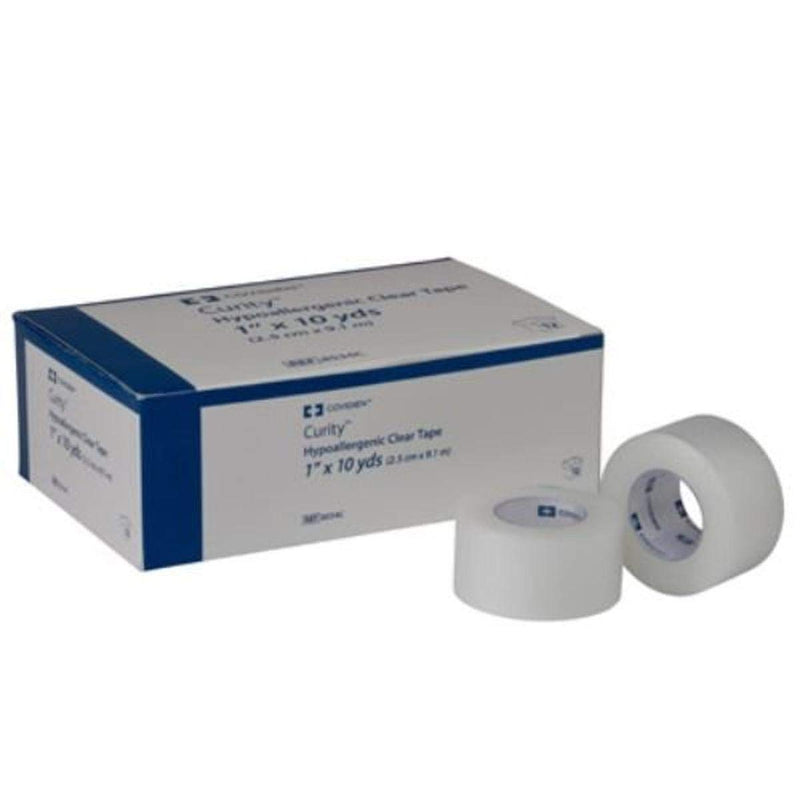 [Australia - AusPower] - Covidien 8533C Curity Hypoallergenic Tape, 1/2" x 10 yd. Size, Clear (Pack of 24) 