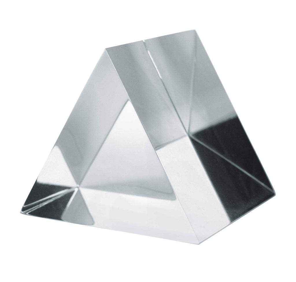 [Australia - AusPower] - Equilateral Prism, 2.5" (63mm) Length, 2.5" (63mm) Faces - Triangular, 60 Degree Angles - Polished Acrylic - Excellent for Physics, Light Refraction & Wavelength Experiments, Photography - Eisco Labs 