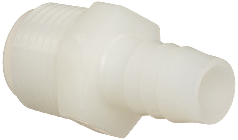 [Australia - AusPower] - Parker Hannifin 325HB-8-8N Par-Barb Nylon Male Connector Fitting, 1/2" Hose Barb x 1/2" Male NPT, White 