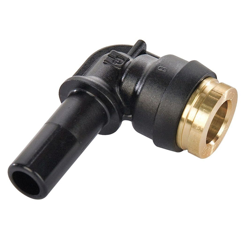 [Australia - AusPower] - Parker Hannifin 369PTCSP-4-4 Plug-in Elbow Push-to-Connect Composite Fitting, 1/4" Push-to-Connect Tube x 1/4" Plug-in Stem Tube 