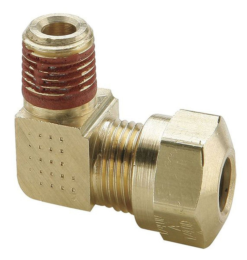 [Australia - AusPower] - Parker Hannifin VS269NTA-4-2 Brass Air Brake-NTA Male Elbow Fitting, 1/4" Compression Tube x 1/8" Male Thread 