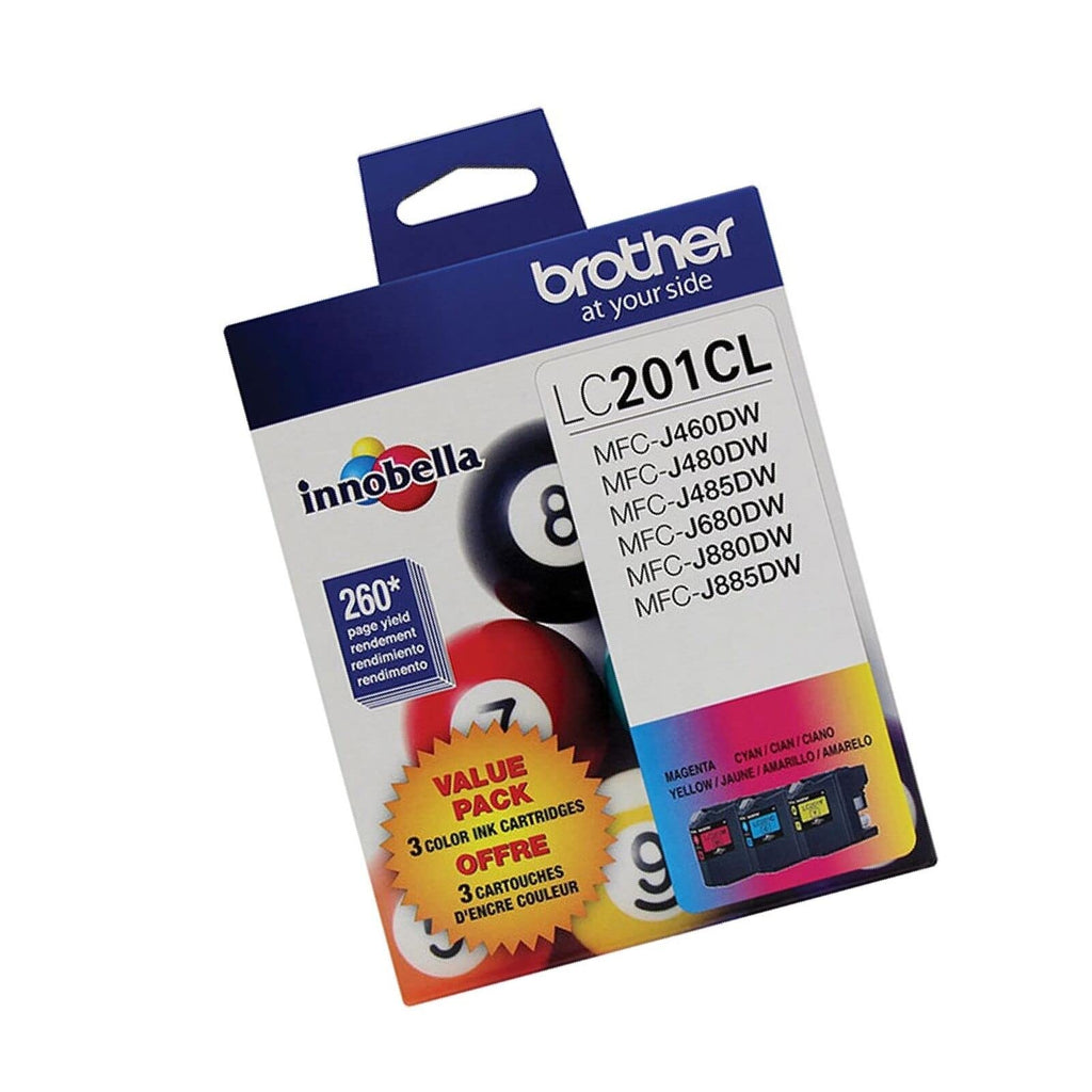 [Australia - AusPower] - Brother LC201 (C,M,Y) 3- pack Toner in retail packaging 