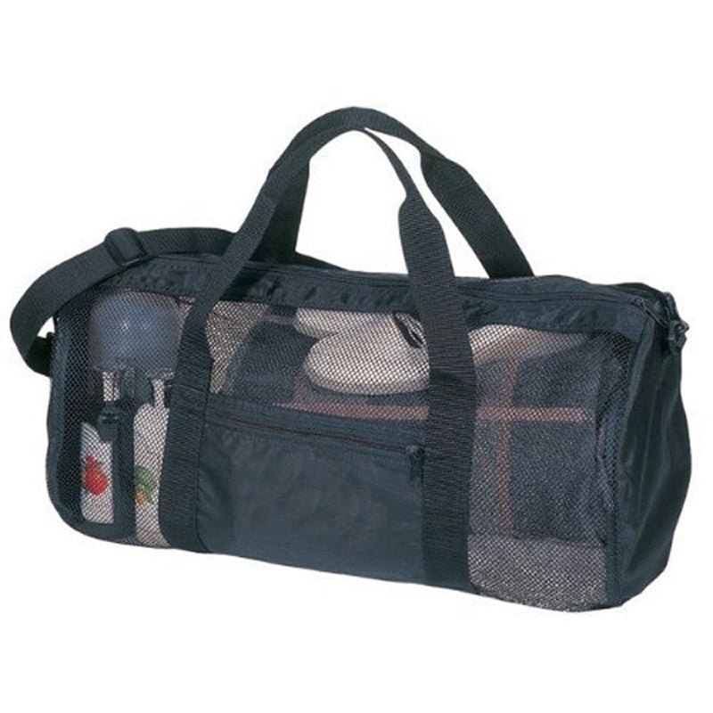 [Australia - AusPower] - ERS Sport Outdoor Hiking Beach Gym Mesh Bag, Black 
