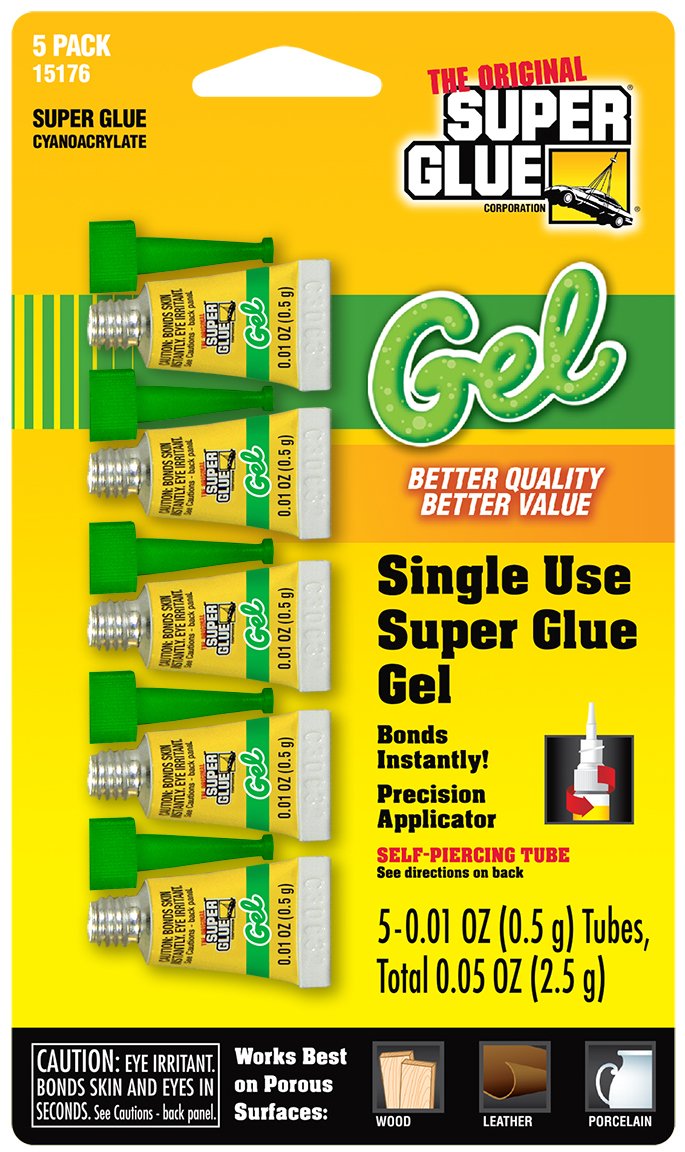 [Australia - AusPower] - Super Glue Gel 15176-12 Single Use Minis, 0.5g, 5 Pack 1 