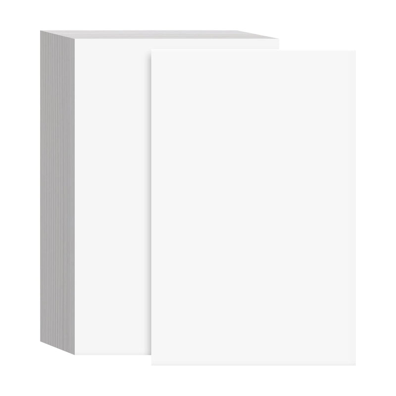 [Australia - AusPower] - 8.5 x 5.5” Bright White Card Stock Paper – Great for Arts and Crafts, Greeting Cards, Invitations, Flyers, Brochures, Photos | Heavyweight 80lb (216gsm) Cover Cardstock | 100 Sheets per Pack 