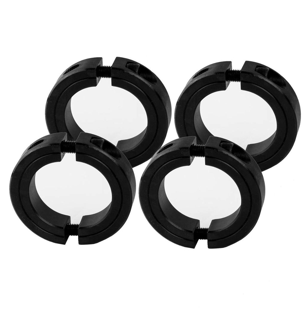 [Australia - AusPower] - Jeremywell 3/4" Bore Double Split Shaft Collar Black Oxide Set Screw Style (4 PCS) 