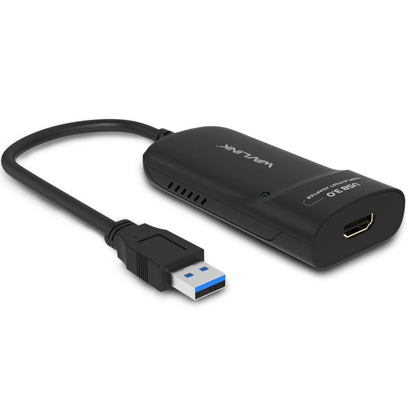 [Australia - AusPower] - Wavlink USB 3.0 to HDMI Universal Video Graphics Adapter with Audio Port Displaylink Chip Supports up to 6 Monitor displays, 2048x1152 External Video Card Adapter Support Windows & Chrome OS USB to HDMI 
