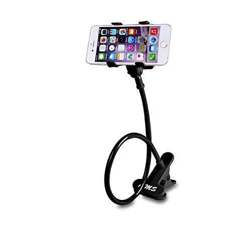 [Australia - AusPower] - AMS Cell Phone Holder, Clip Holder, Lazy Bracket Flexible Long Arms for All Mobile, Fit On Desktop Bed Mobile Stand for Bedroom, Office, Kitchen 