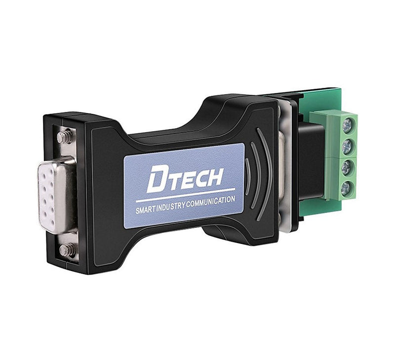 [Australia - AusPower] - DTECH RS232 to RS485 Serial Converter Adapter with 4 Position Terminal Block for Industrial Long Haul Communication Data Supports 600W Anti-Surge 