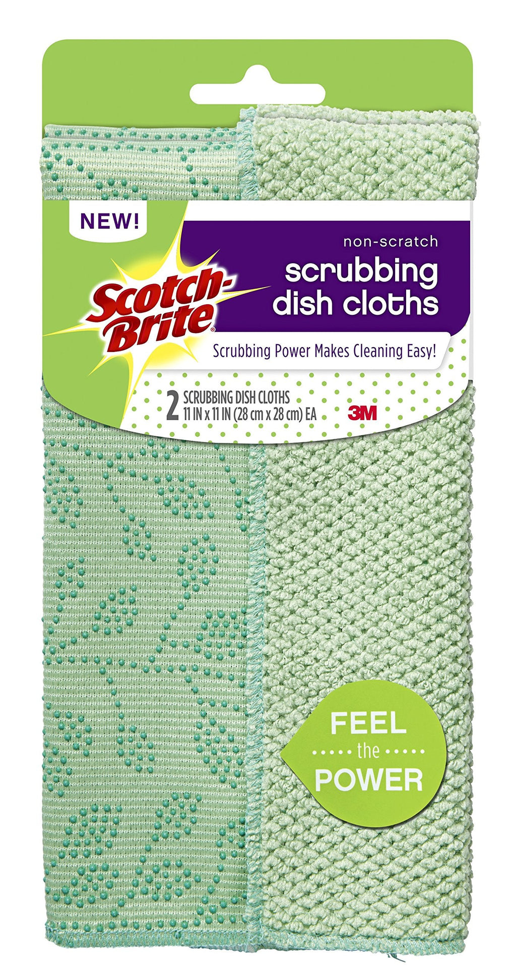 [Australia - AusPower] - Scotch-Brite Reusable Dishcloth, Mint, 2 Count 