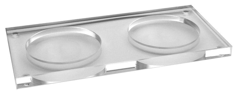[Australia - AusPower] - Stand / Tray for Pepper- & Salt Mill Set, Acrylic Glass (without Mills!) 