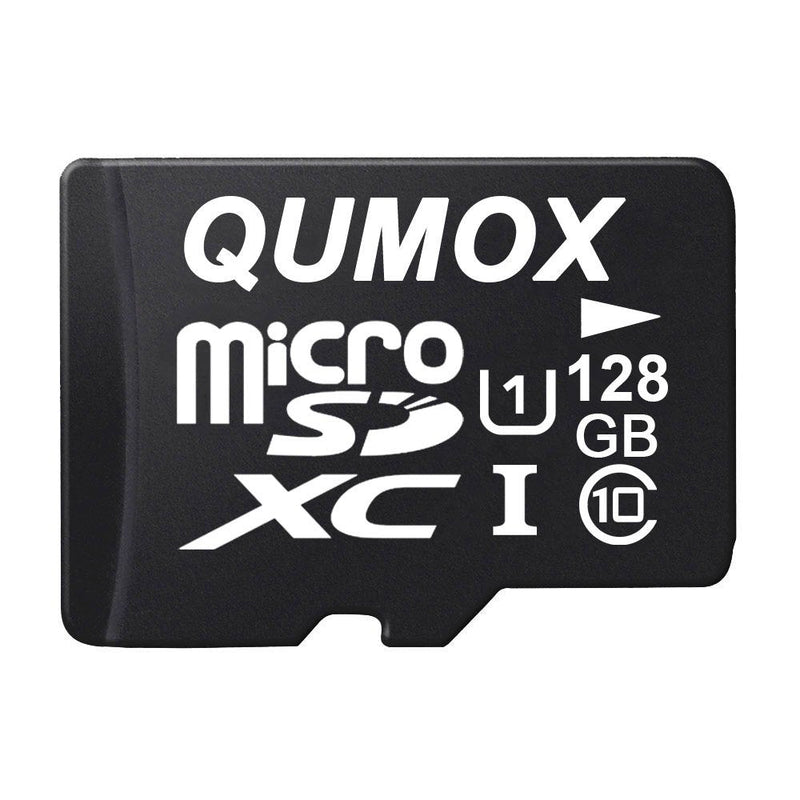 [Australia - AusPower] - QUMOX 128GB Micro SD Memory Card Class 10 UHS-I 128 GB HighSpeed Write Speed 40MB/S Read Speed Upto 80MB/S 