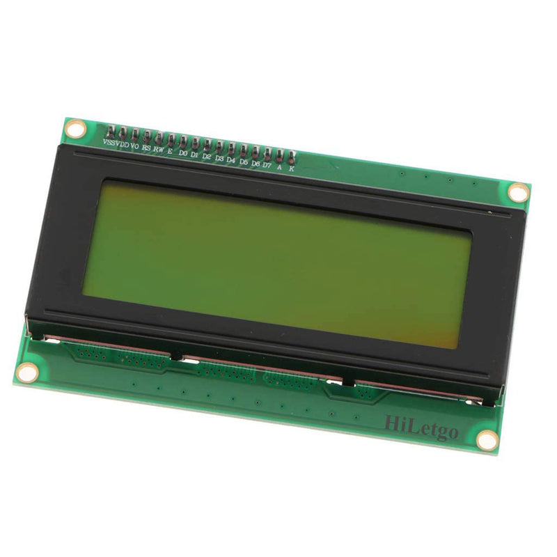 [Australia - AusPower] - HiLetgo 2004 20X4 LCD Display LCD Screen Serial with IIC I2C Adapter Yellow Green Color LCD for Arduino Raspberry Pi 