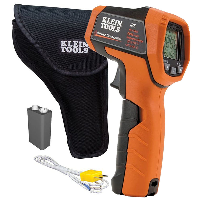 [Australia - AusPower] - Klein Tools IR5 Dual Laser 12:1 Infrared Thermometer 
