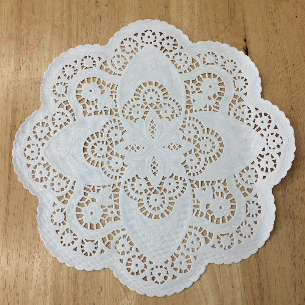 [Australia - AusPower] - PEPPERLONELY 12 Inch White French Lace Paper Doilies 50 Count 