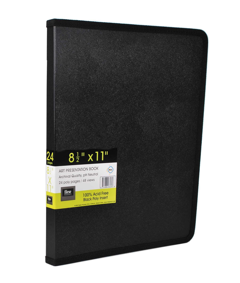 [Australia - AusPower] - Filexec Products Art Presentation Book, 8.5"x11", 24Page/48 Views (93230),Black 