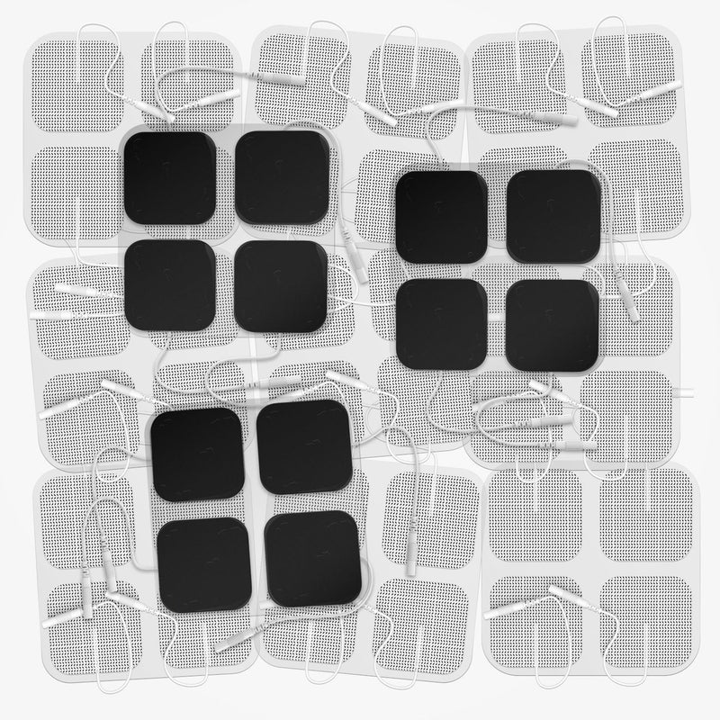 [Australia - AusPower] - DONECO TENS Unit Pads 2X2 48 Pcs Replacement Pads Electrode Patches for Electrotherapy 