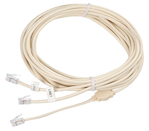 [Australia - AusPower] - ECS Telephone Line Splitter | Landline Wire Extender Cord for Internet | Digital Internet Modem Line 