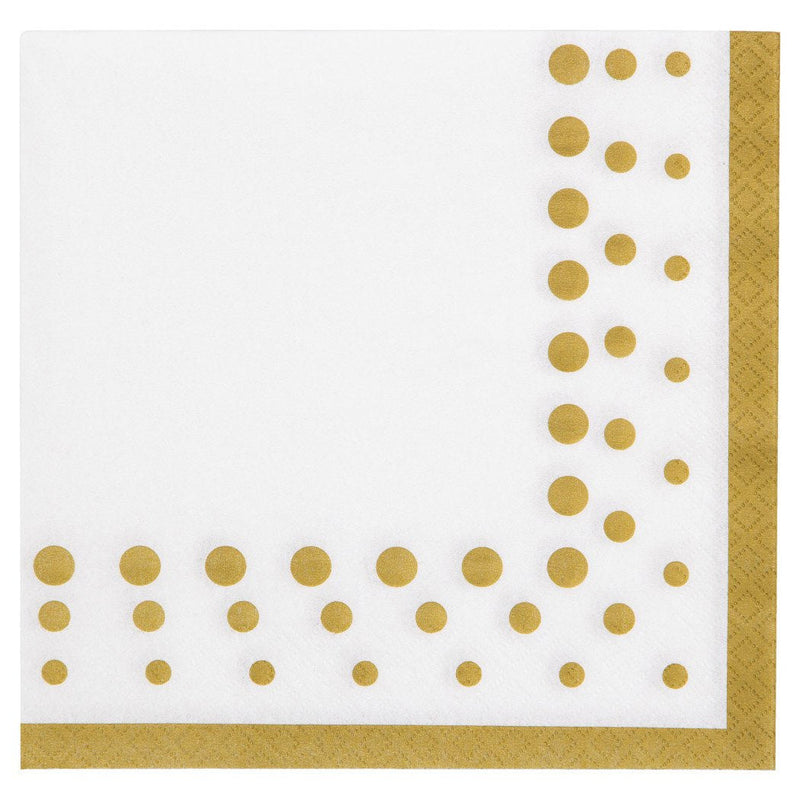 [Australia - AusPower] - Creative Converting Sparkle and Shine Gold Paper Lunch Luncheon Napkins, 6.5" x 6.5" 