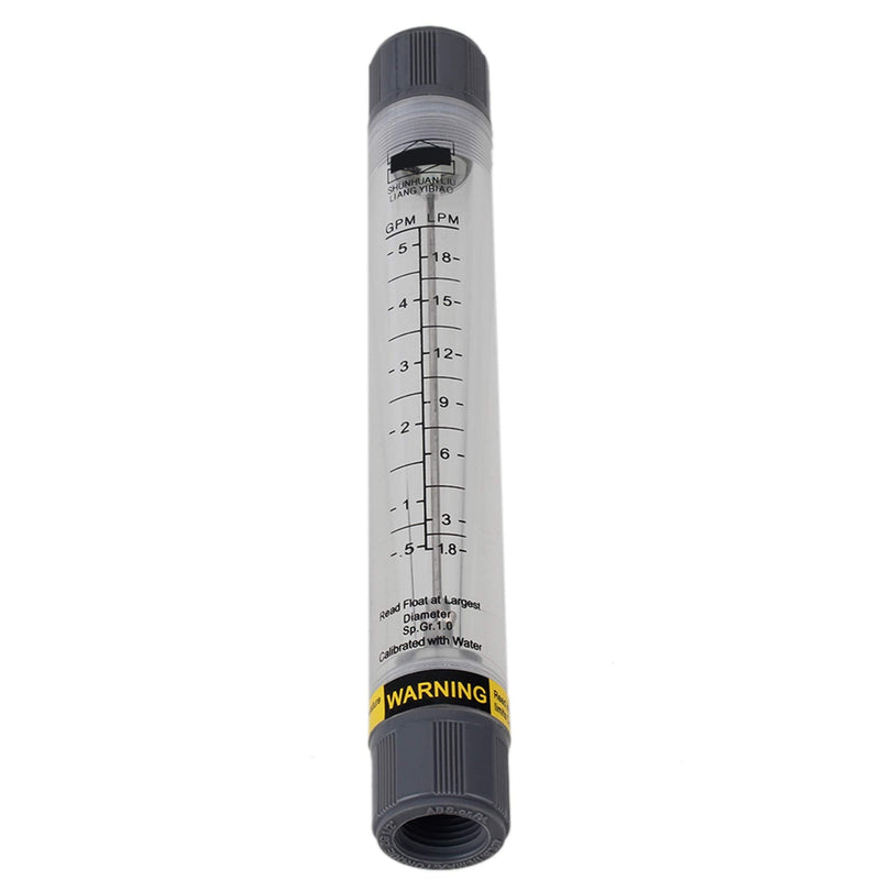 [Australia - AusPower] - CNBTR Water Liquid Measurement Transparent Acrylic LZM-15G Tube Type Flowmeter 4% Accuracy (0.5-5GPM / 1.8-18LPM) 
