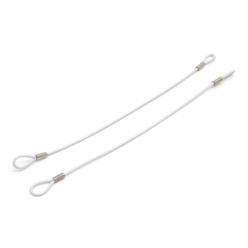 [Australia - AusPower] - 100 Security Lanyard 2 Loop White 8 Inch EAS Loss Prevention by Bullseye Protection 100 Security Lanyards 