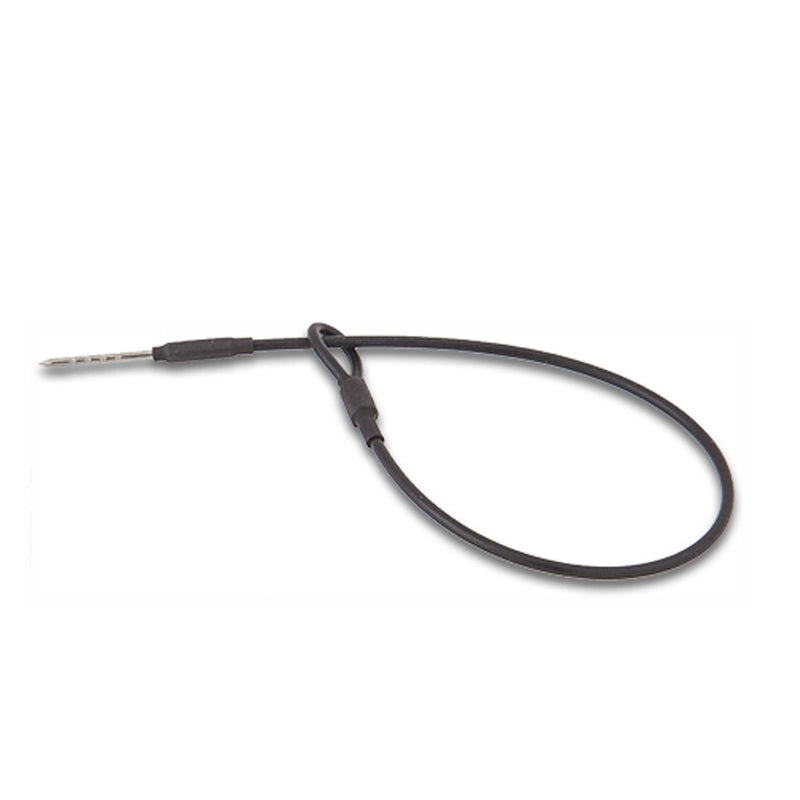 [Australia - AusPower] - 100 Security Lanyard Wire Loop to Pin Black for Mini Tag EAS Loss Prevention Antishoplifting Systems 100 Security Lanyards 