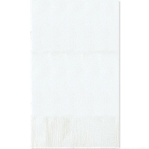 [Australia - AusPower] - amscan Frosty White 3-Ply Guest Towels | Pack of 16 | Party Supply, 4 1/2" x 7 3/4" 