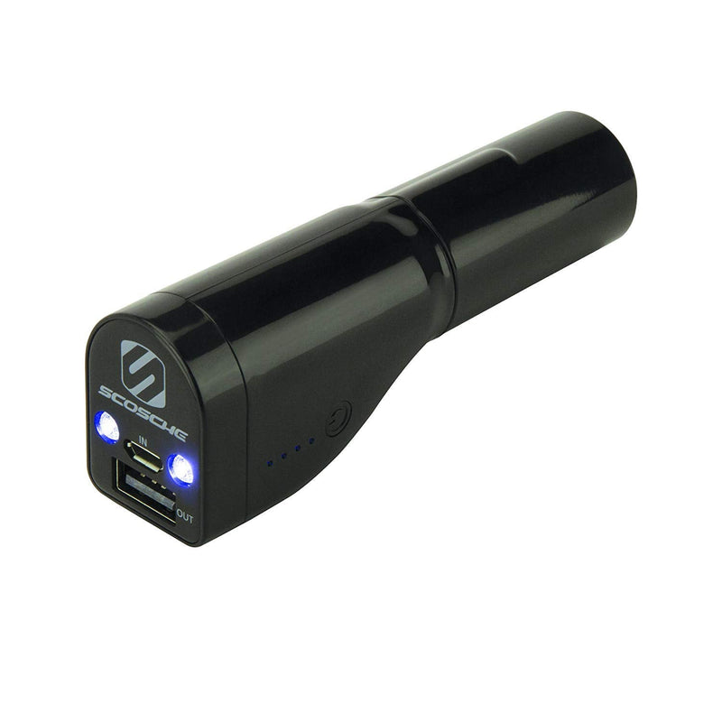 [Australia - AusPower] - Scosche PBC71 Black Power Bank with Emergency Flashlight (3-in-1), 1 Pack 