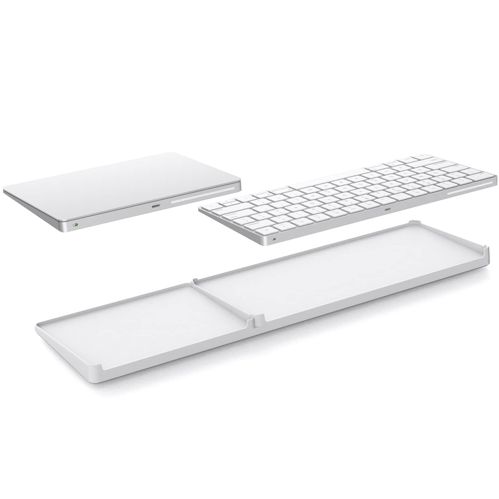 [Australia - AusPower] - Bestand Keyboard Stand for Apple Magic Trackpad 2 and Apple Wireless Keyboard - Trackpad and Keyboard NOT Included White 