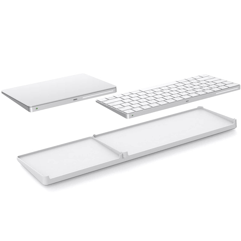 [Australia - AusPower] - Bestand Keyboard Stand for Apple Magic Trackpad 2 and Apple Wireless Keyboard - Trackpad and Keyboard NOT Included White 