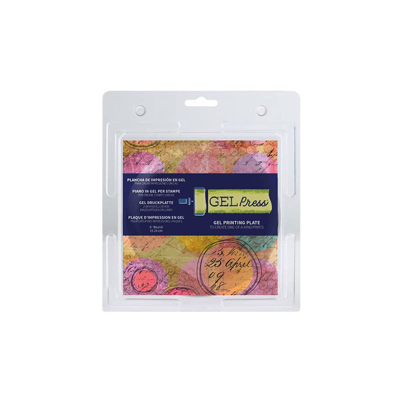 [Australia - AusPower] - Gel Press Gel Printing Plate 6" Circle 10806-6 6" Round 