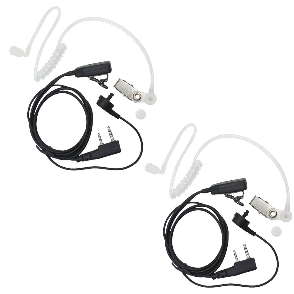 [Australia - AusPower] - KENMAX 2 Pin Air Covert Acoustic Earpiece Headset for Two Way Radio Kenwood PUXING Baofeng UV-3R Plus UV-5R UV-5RA 888S 