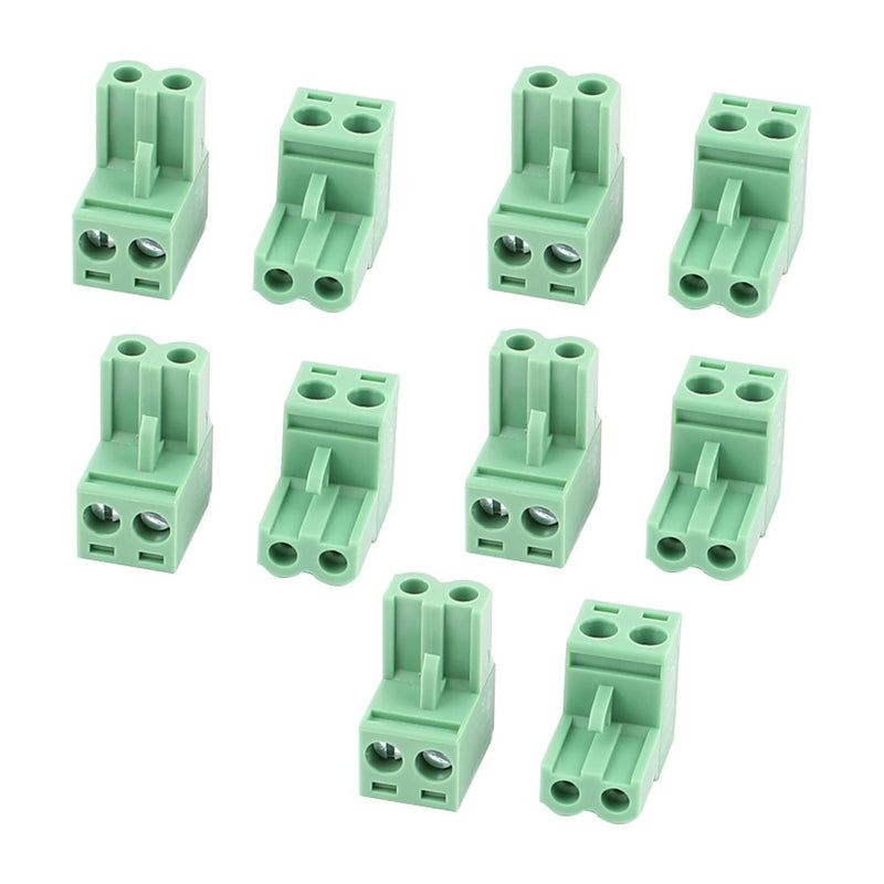 [Australia - AusPower] - uxcell 10Pcs KF2EDG 5.08mm Pitch 2P Pluggable Teminal Blocks Connector Socket 