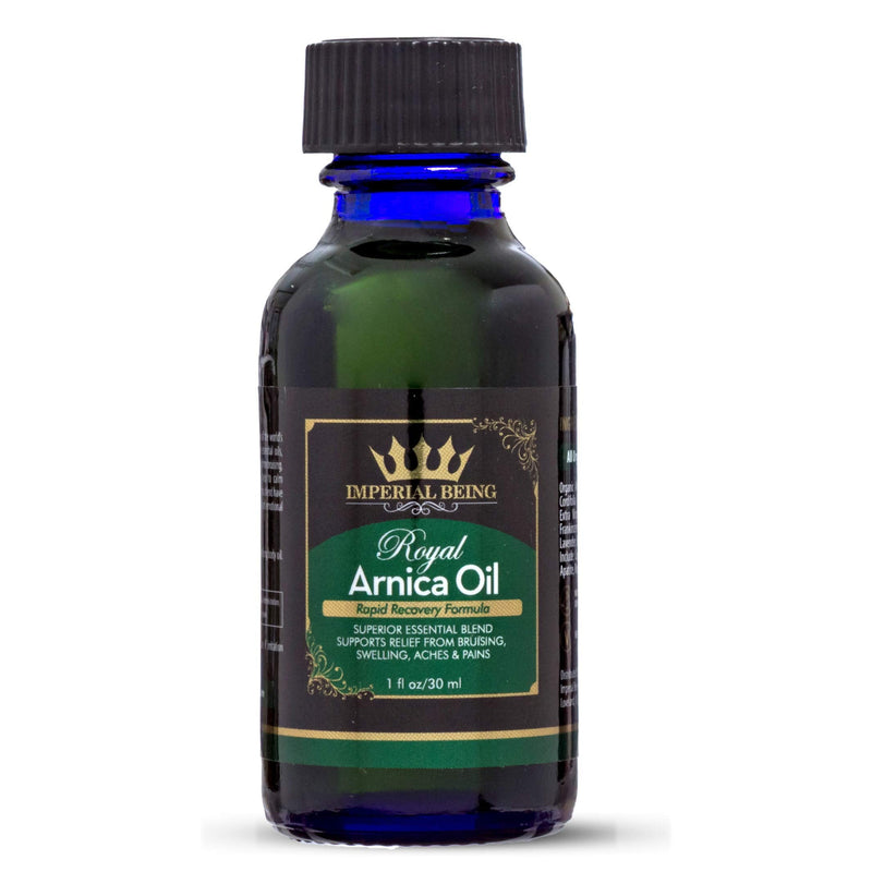 [Australia - AusPower] - Royal Arnica Oil - Rapid Recovery Formula - Organic Super Premium Herbal Blend with Essential Oils for Natural Pain Relief, Sore Muscles, Bruise Care, Massage Therapy, Trauma, Aches (1oz) 1 Fl Oz (Pack of 1) 
