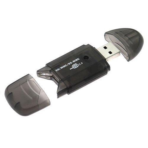 [Australia - AusPower] - [3 Pack] eTECH Collection USB SDXC/SD/SDHC Memory Card Reader/Writer - Support SanDisk Kingston 256GB 128GB SDXC 32GB 16GB 8GB 4GB 2GB SDHC, SD, MMC, Ultra & Extreme SDHC (Card Reader ONLY) (Black) 3Pack Black 