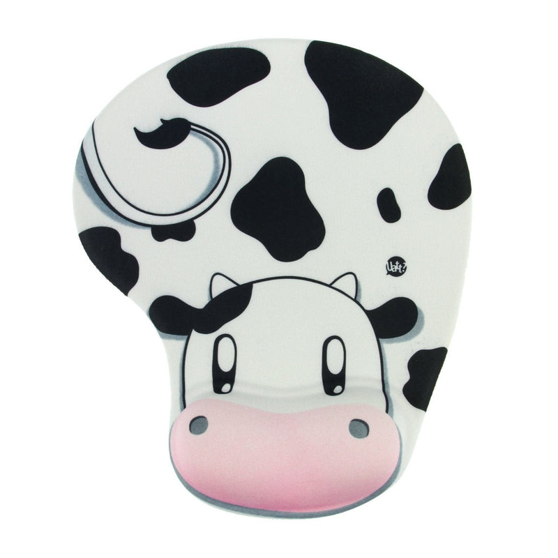 [Australia - AusPower] - Onwon Cartoon Wrist protected Personalized Computer Decoration Gel Wrist Rest Mouse Pad Ergonomic Design Memory Foam Mouse Pad Gel Mouse Pad/Wrist Rest(Cow Style) 