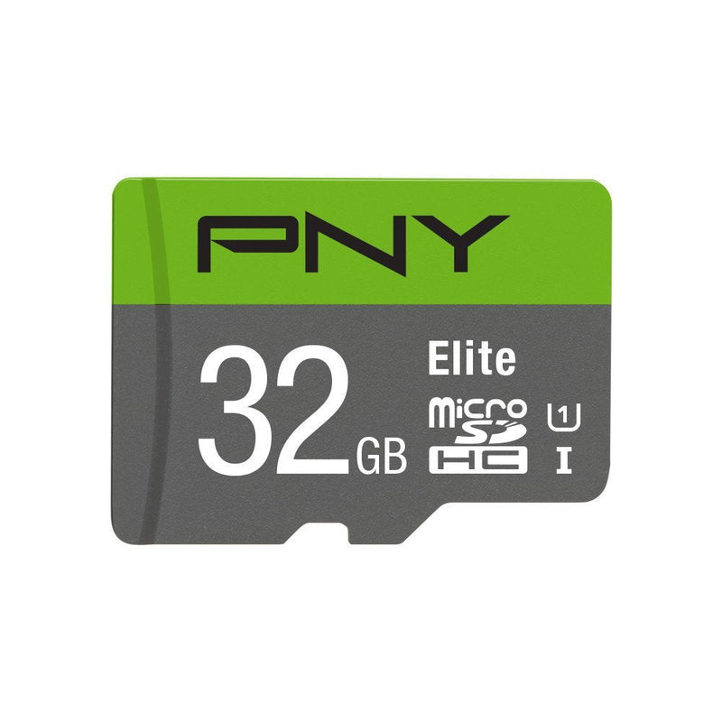 [Australia - AusPower] - PNY Elite 32GB microSDHC Card, UHS-I, U1, up to 85MB/Sec (P-SDU32U185EL-GE) 