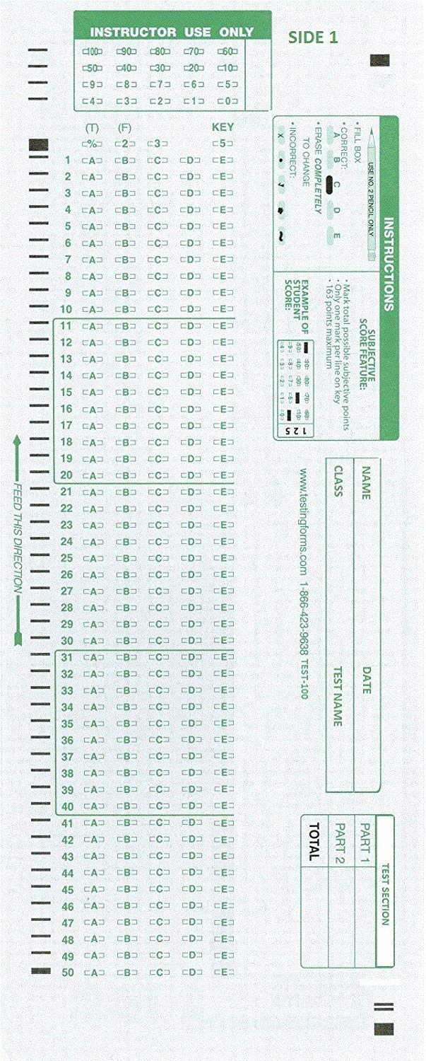 [Australia - AusPower] - TEST-100E 882 E Compatible Testing Forms (50 Sheet Pack) 50 Sheet Pack 