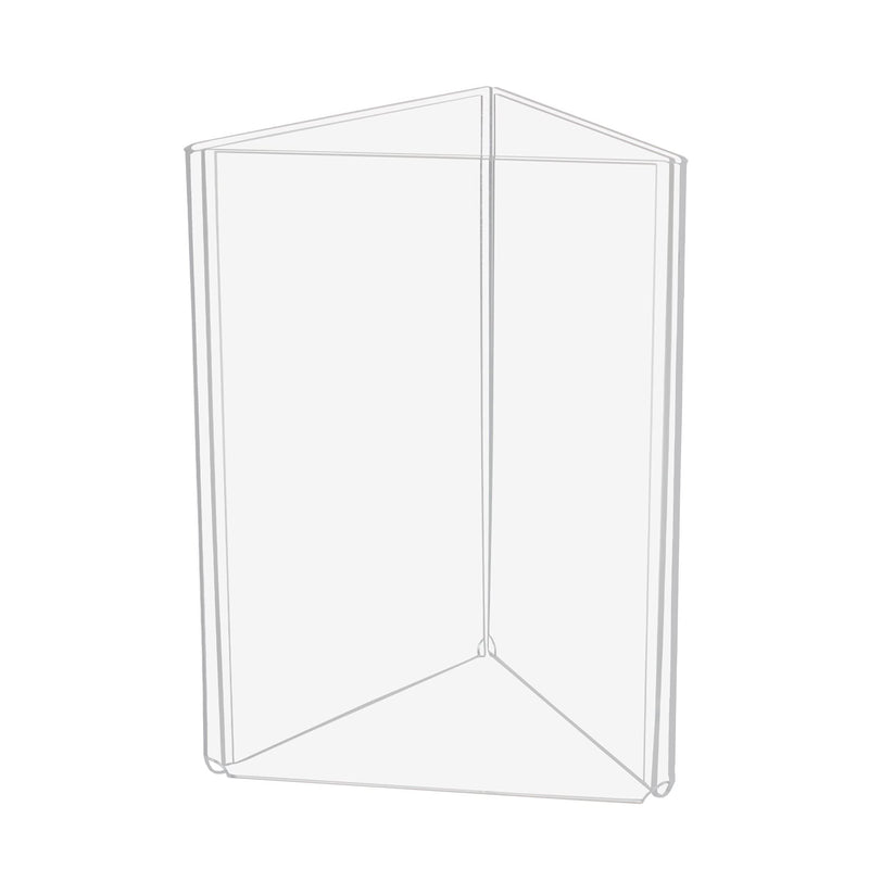 [Australia - AusPower] - Source One Three Panel Sided Acrylic Table Tent Sign Holder Table Top Menu Holder (5x7 Inch) 