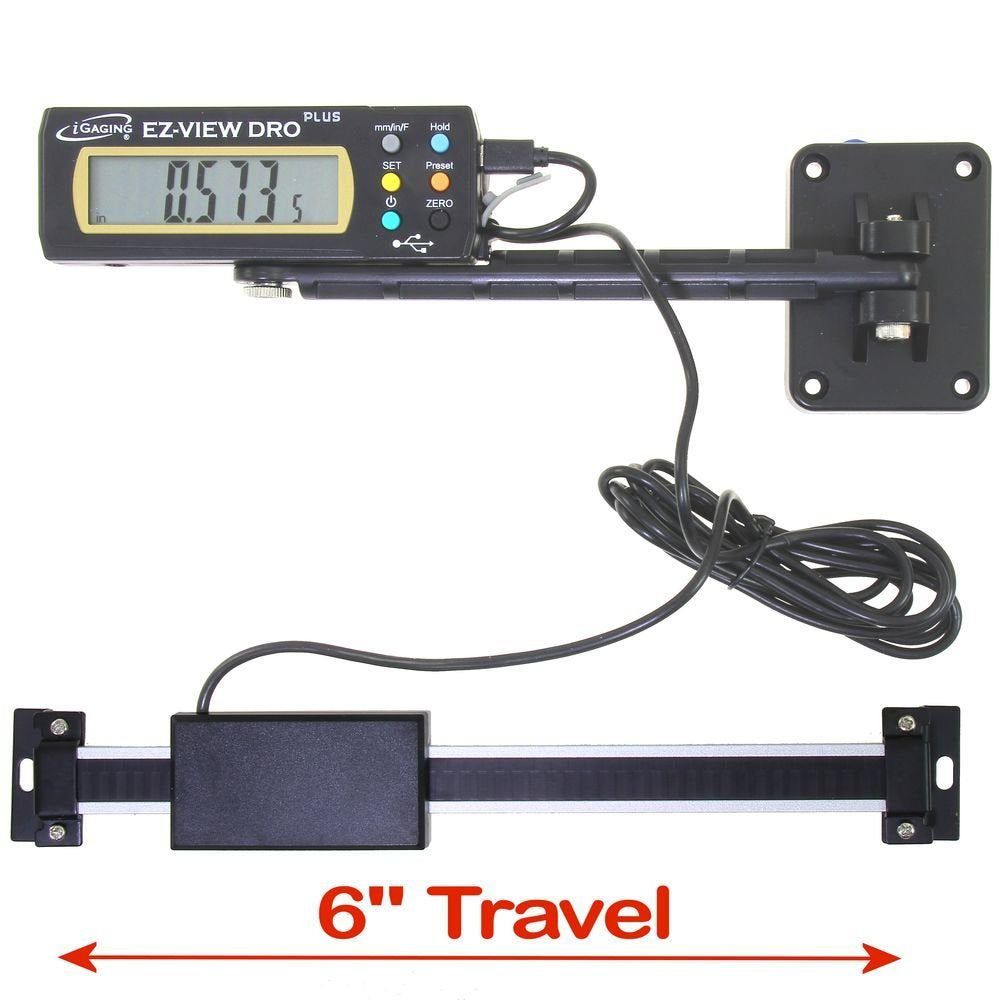 [Australia - AusPower] - iGaging Digital Readout DRO 6" Travel X-Large LCD Display EZ-VIEW PLUS 