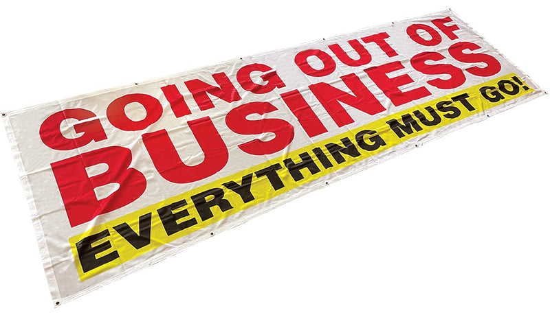 [Australia - AusPower] - 4Less 3x10 Ft Going Out of Business EVERYTHIG Must GO Banner Sign Store Closing Vinyl Alt - Fabric wb 