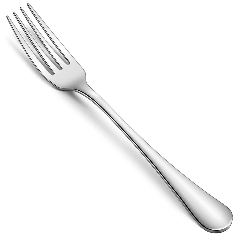 [Australia - AusPower] - Hiware 12-Piece Dinner Forks Set, Food-Grade Stainless Steel Cutlery Forks, Mirror Polished, Dishwasher Safe - 8 Inch 