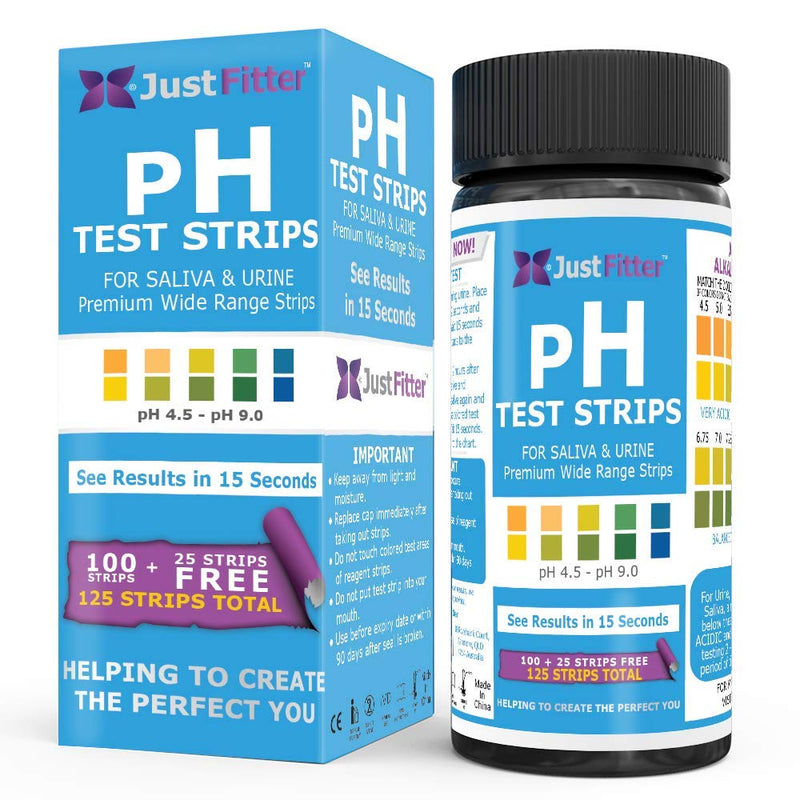 [Australia - AusPower] - pH Test Strips for Testing Alkaline and Acid Levels in The Body. Track & Monitor Your pH Level Using Saliva and Urine. Get Highly Accurate Results in Seconds. 