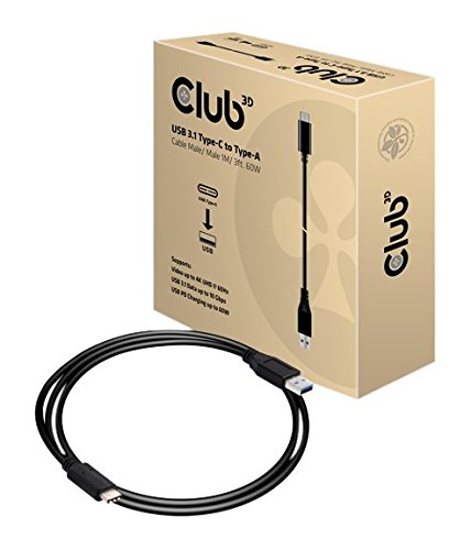 [Australia - AusPower] - Club3D CAC-1523 USB 3.1 Type-C to USB Type-A Cable TYPE C- TYPE A 
