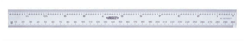 [Australia - AusPower] - INSIZE 7113-300A Rigid Rule, 12"/300 mm, Graduation 1/32", 0.5 mm, 1/64", 1 mm 