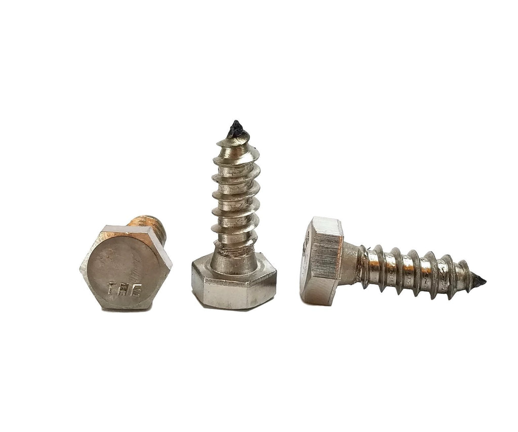 [Australia - AusPower] - Stainless 5/16 x 1" Hex Lag Screw (1" to 5" Lengths Available in Listing), 18-8 Stainless Steel, 25 Pieces (5/16 x 1") 5/16 x 1" 