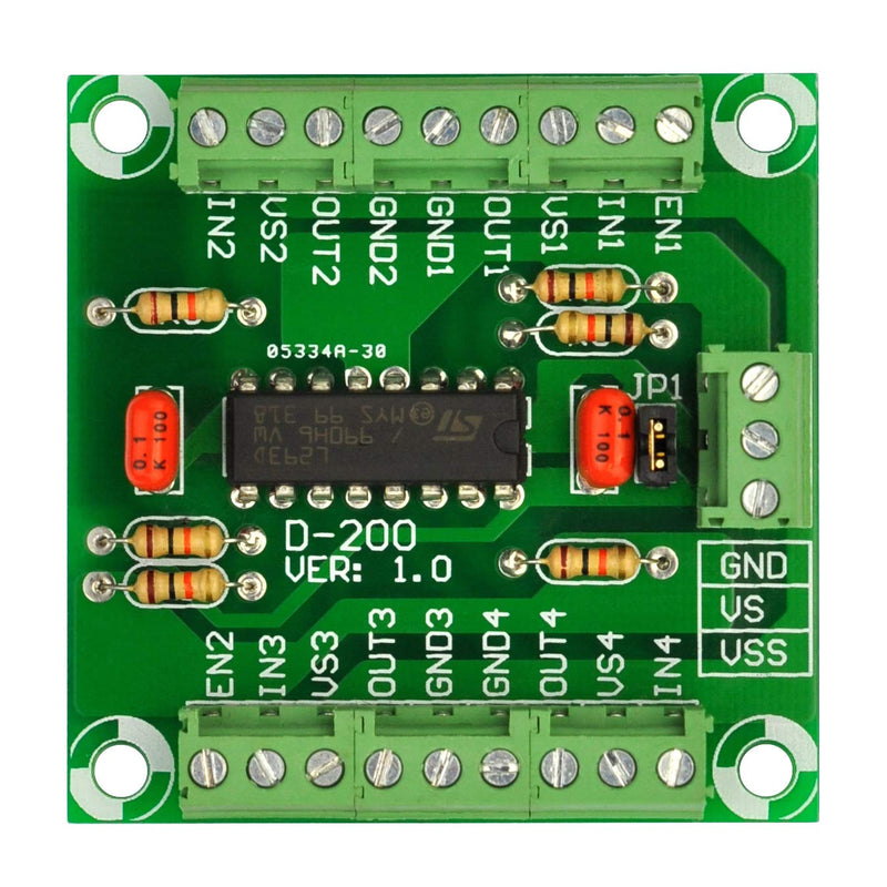 [Australia - AusPower] - Electronics-Salon Push-Pull Four Channel Motor Driver Module, L293D 