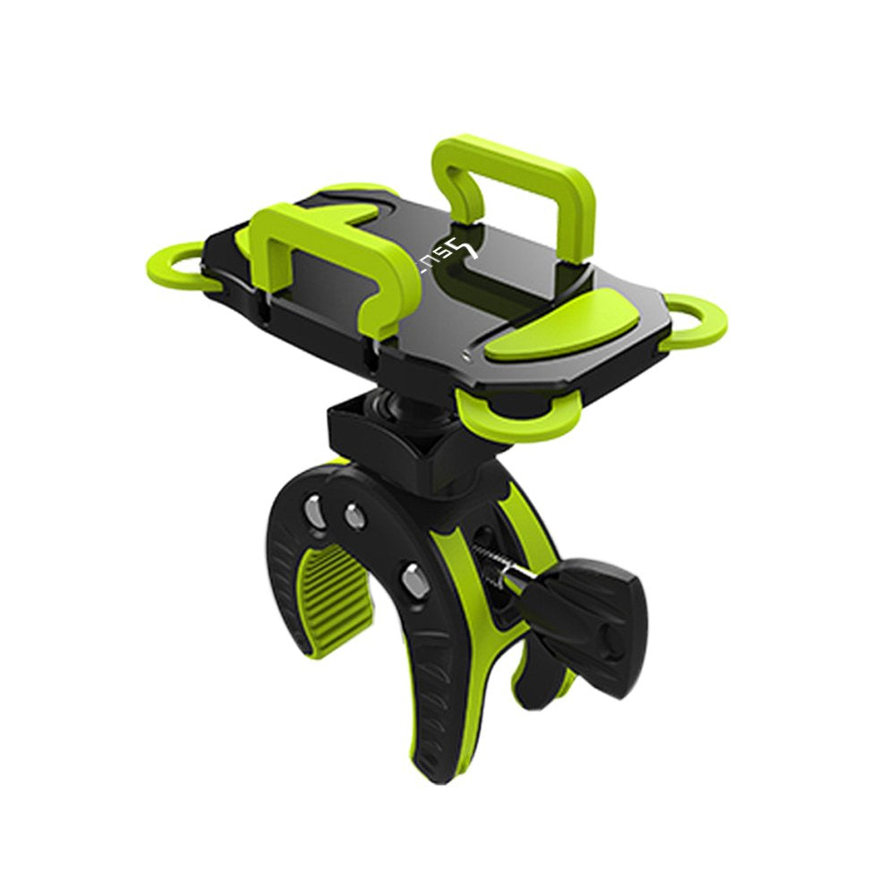 [Australia - AusPower] - ihens5 Bike Phone Mount, Motorcycle & Mountain Bike Handlebar Phone Mount Bicycle Golf Cart Stroller Cell Phone Holder with Rubber Strap 360 Degrees Rotate for iPhone X 8 7 6 6s Plus Samsung (Green) Green 