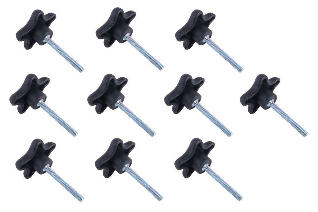 [Australia - AusPower] - Taytools 774014 Lot 10 each 5/16 18 Male Thread Star Knobs 2 in Diameter with 2 in Long Threaded Post 