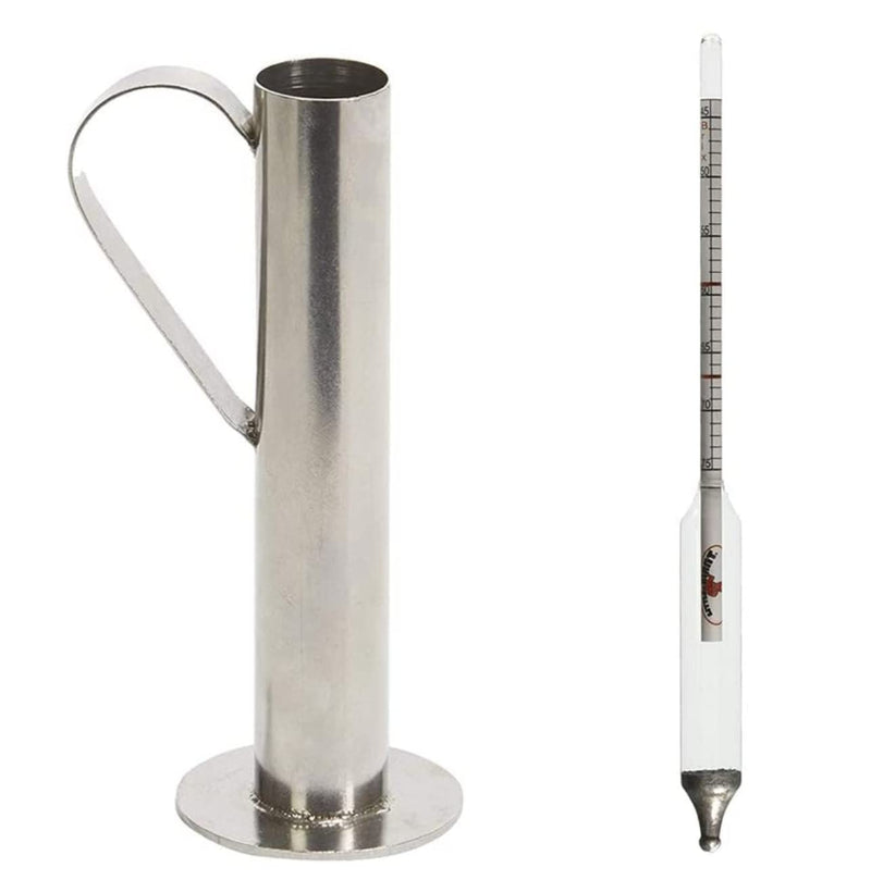 [Australia - AusPower] - Maple Syrup Test Cup and Hydrometer for Testing Maple Syrup, Candy Making - Sugar Level Testing Bundle 